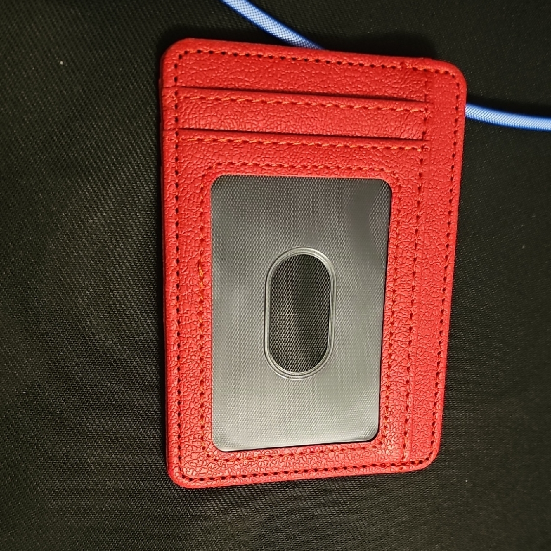 Halara Red Card Holder Wallet